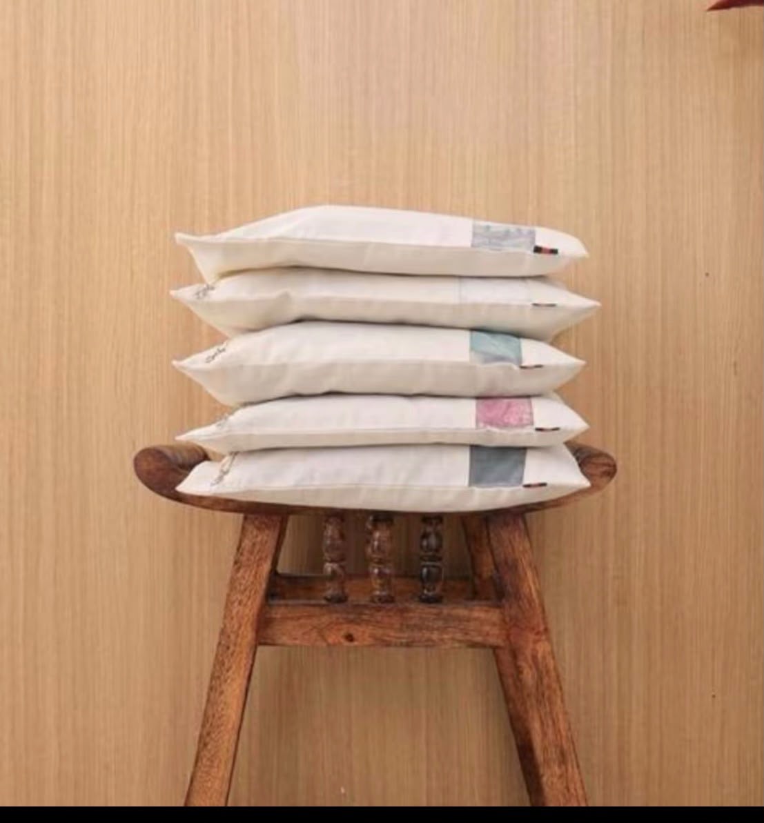 GOMENTO Cotton Saree Storage Bag (150gsm) – Zipper Pouch for Saree Storage (16Wx14H Inches)